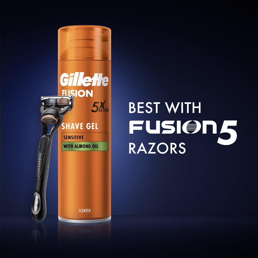 Gillette Fusion 5 Sensitive Shaving Gel 200ml