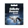


      
      
      

   

    
 Gillette Sensor Excel Razor Blades (10 Pack) - Price