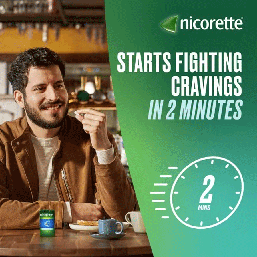 Nicorette Cools Nicotine Lozenges - Icy Mint 2mg (80 Pack)
