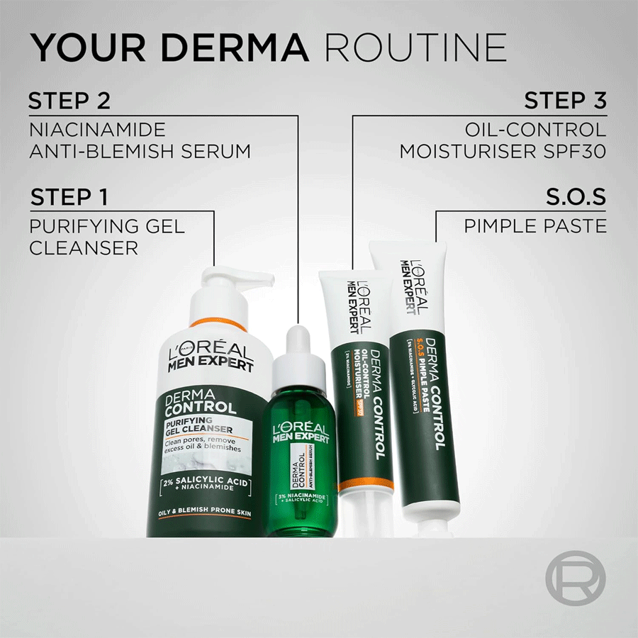 L'Oréal Paris Men Expert Derma Control Moisturiser SPF30 40ml