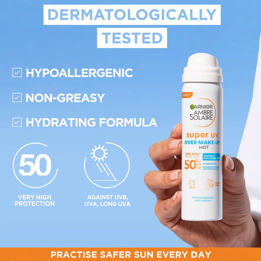 Ambre Solaire Over Makeup Super UV Protection Mist SPF50 75ml