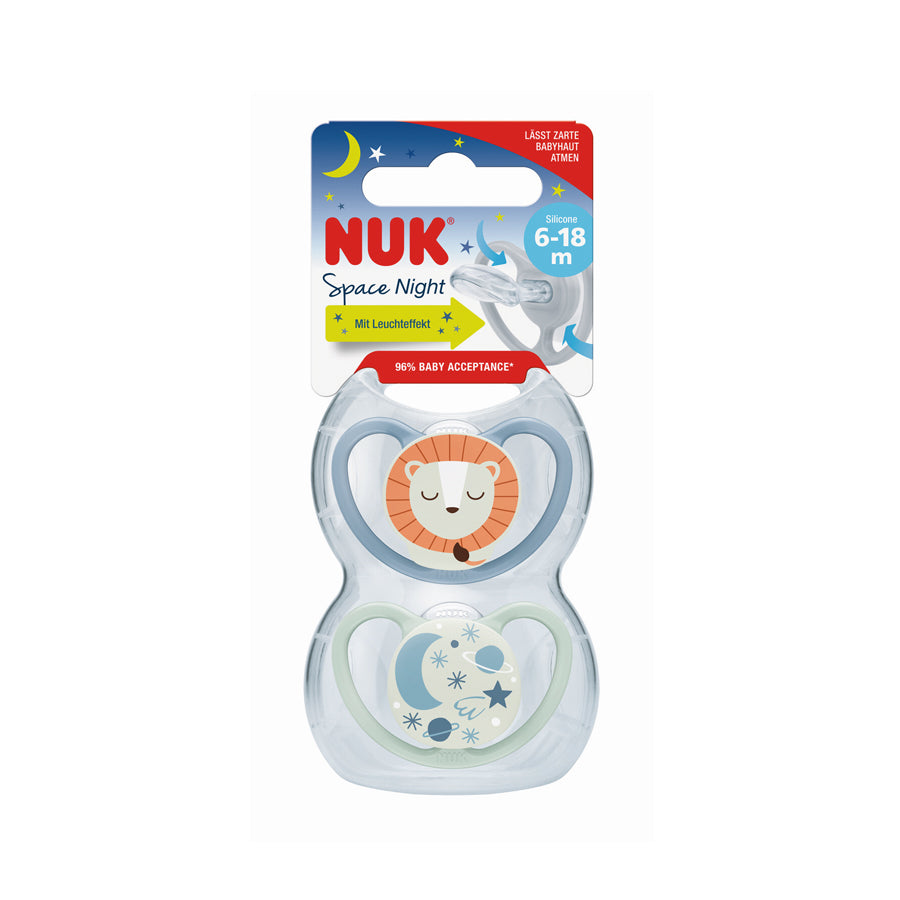 Nuk
          
          
        
      
   
    
 NUK Space Night Soother Lion 6-18 Months  (2 Pack) - Price
