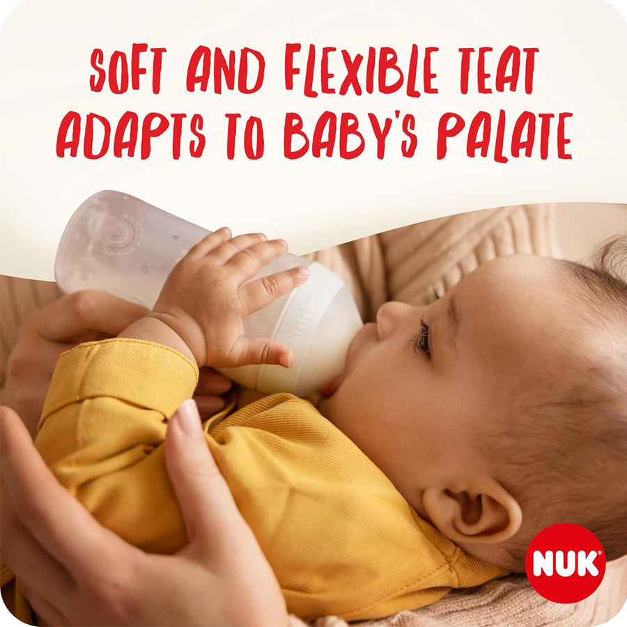 NUK Perfect Match Silicone Bottle 150ml 0+ Months (Rainbow)