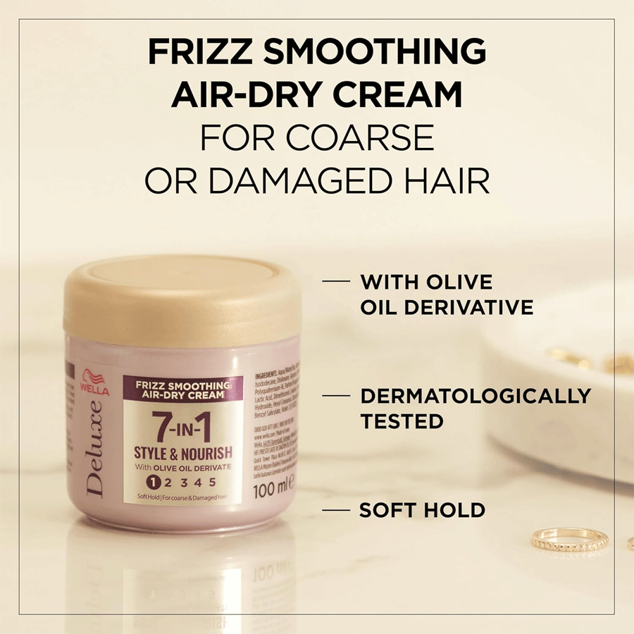 Wella Deluxe 7 in 1 Frizz Smoothing Air Dry Cream 150ml