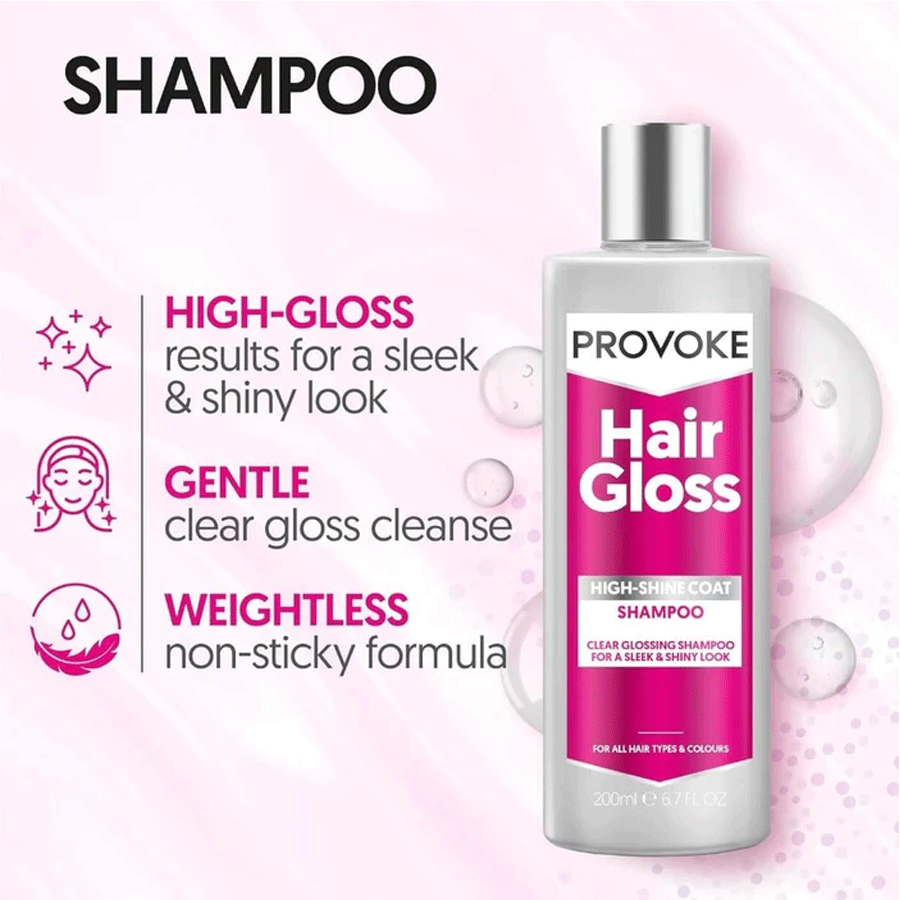 PRO:VOKE Hair Gloss High-Shine Coat Shampoo 200ml
