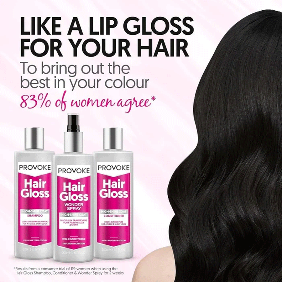 PRO:VOKE Hair Gloss High-Shine Coat Shampoo 200ml