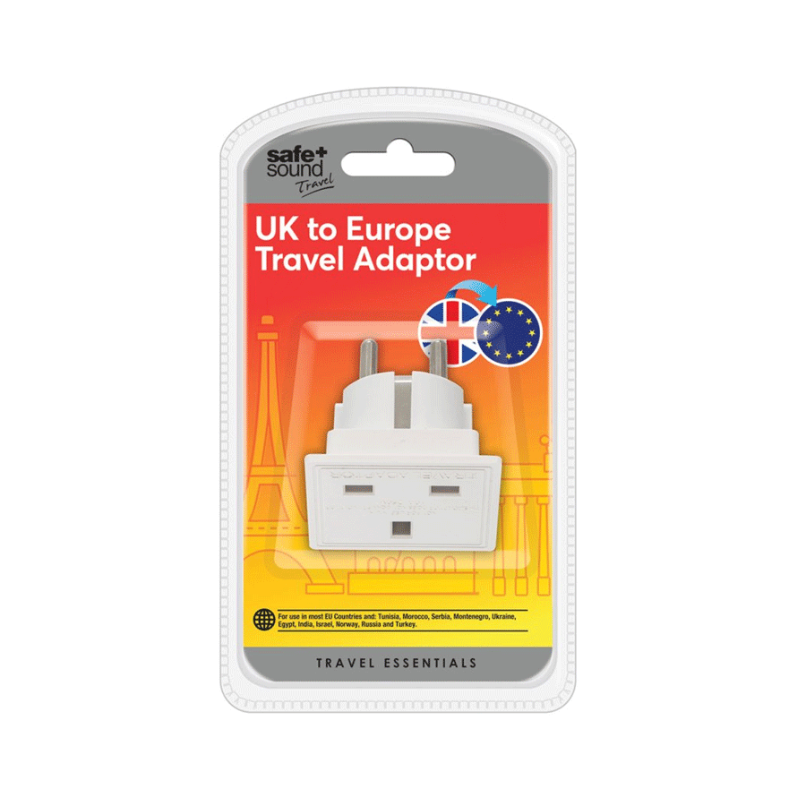 Sun-travel
          
          
        
      
   
    
 Safe & Sound European Travel Adaptor - Price