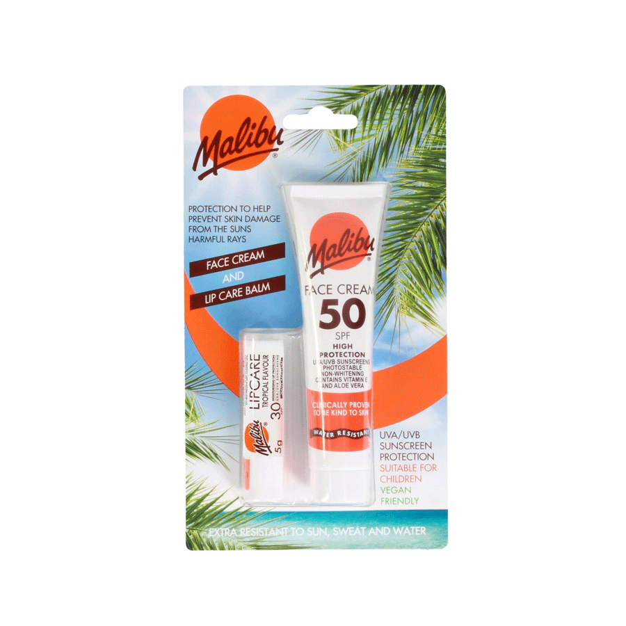 Malibu Face Cream & Lip Balm Set SPF30 (2 Pack) - Price