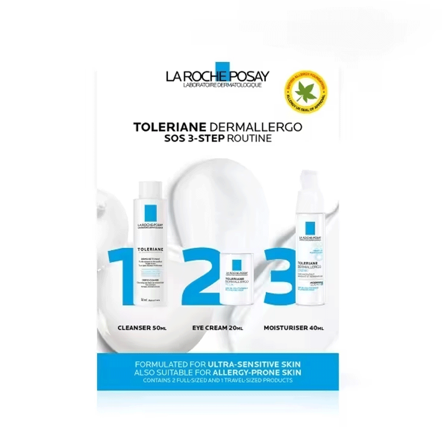 La-roche-posay
          
          
        
      
   
    
 La Roche-Posay Toleriane Dermallergo SOS 3-Step Soothing Kit - Price