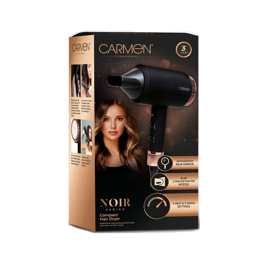 Carmen Black DC Professional Hair Dryer