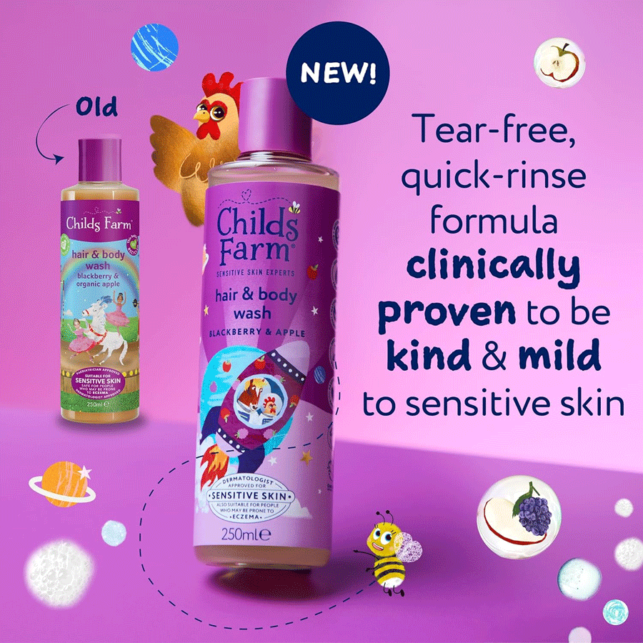 Childs Farm Hair & Body Wash Blackberry & Apple 250ml