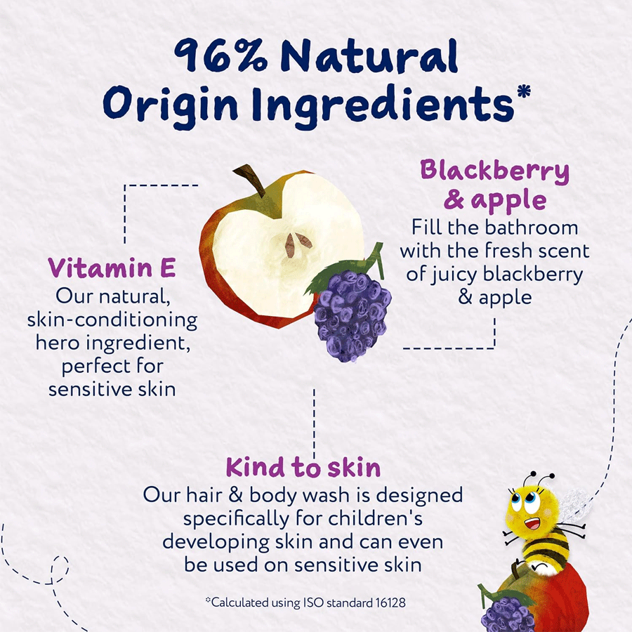 Childs Farm Hair & Body Wash Blackberry & Apple 250ml