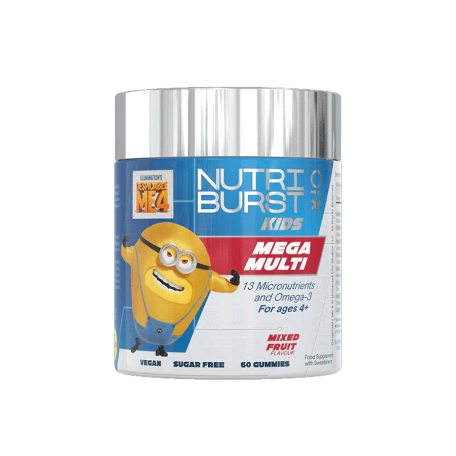 Nutriburst
          
          
        
      
   
    
 Nutriburst Minions MEGA Multi Vitamins for Kids Mixed Fruit Gummies (60 Pack) - Price