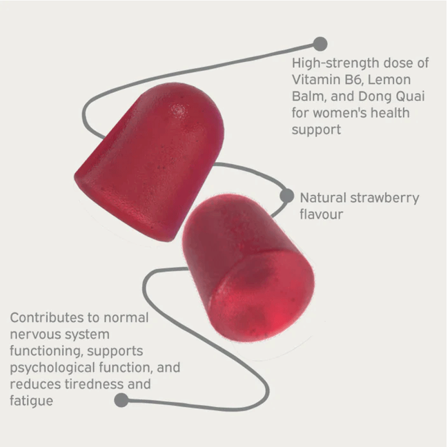 Nutriburst FemBalance Hormone Balance for Women Strawberry Gummies (60 Pack)