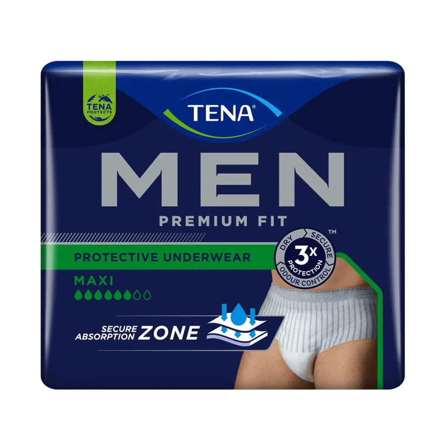 TENA Men Premium Fit Protective Underwear Maxi (Large/XL | 8 Pack) - Price