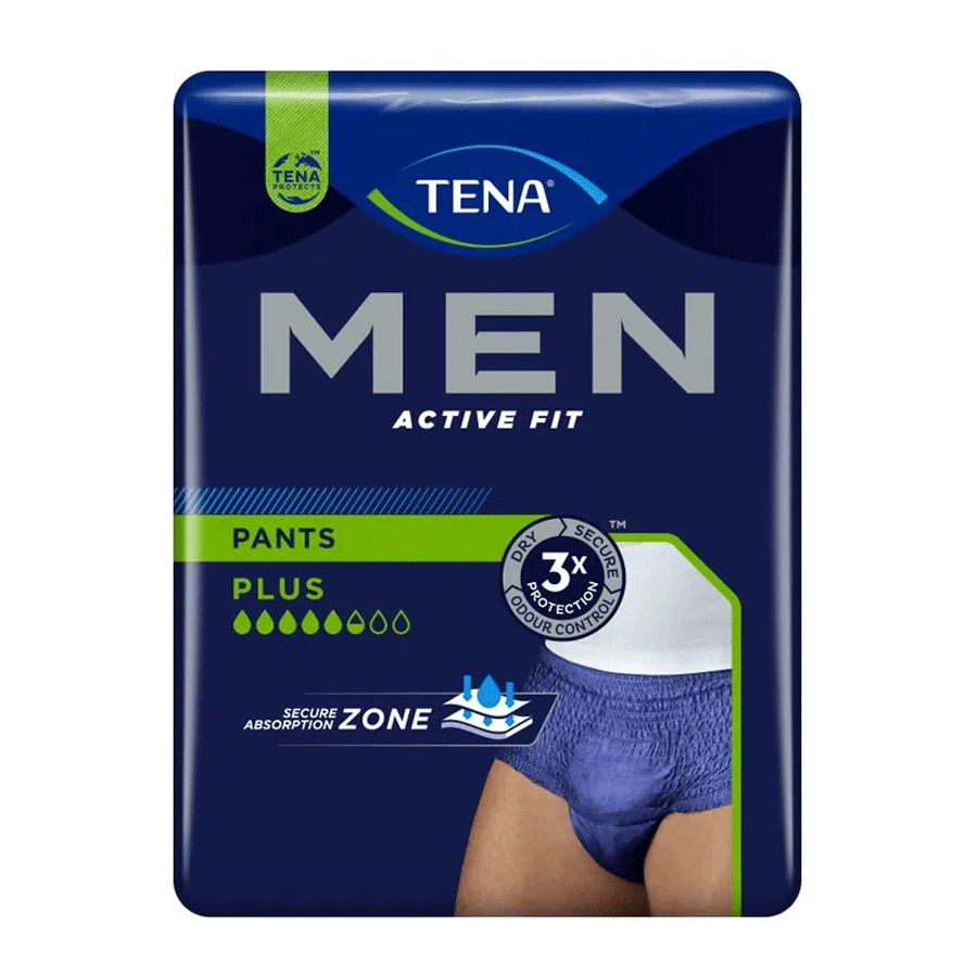 TENA Men Active Fit Pants Plus Blue (Large/X Large | 8 Pack) - Price
