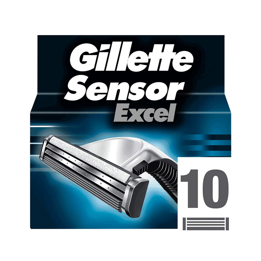 Gillette SensorExcel Men's Razor Blades (10 Pack)