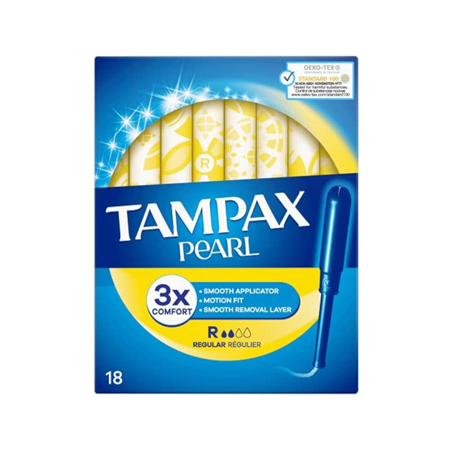 Tampax
          
          
        
      
   
    
 Tampax Pearl Regular Applicator Tampons (18 Pack) - Price