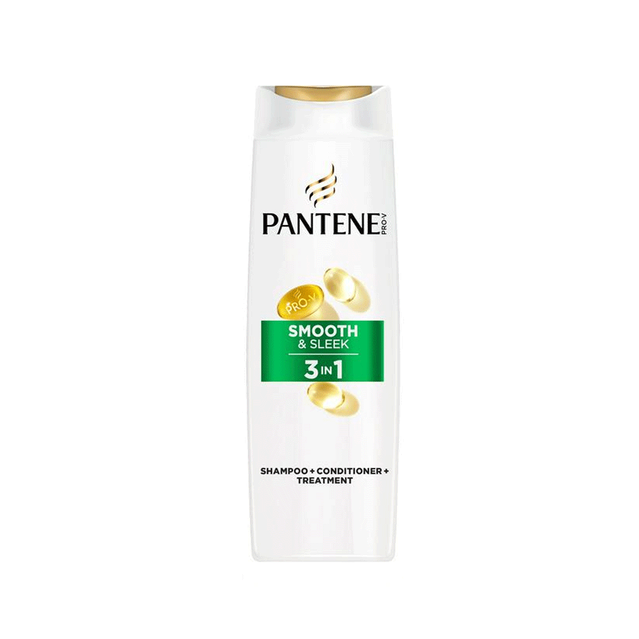 Pantene
          
          
        
      
   
    
 Pantene Pro-V Smooth & Sleek 3 in 1 Shampoo, Conditioner + Treatment 250ml - Price