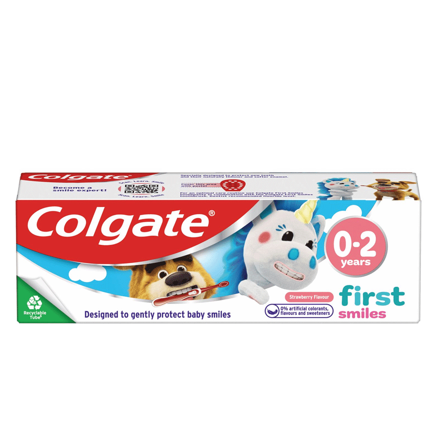 Colgate Kids First Smiles 0-2 years Strawberry Toothpaste 50ml - Price