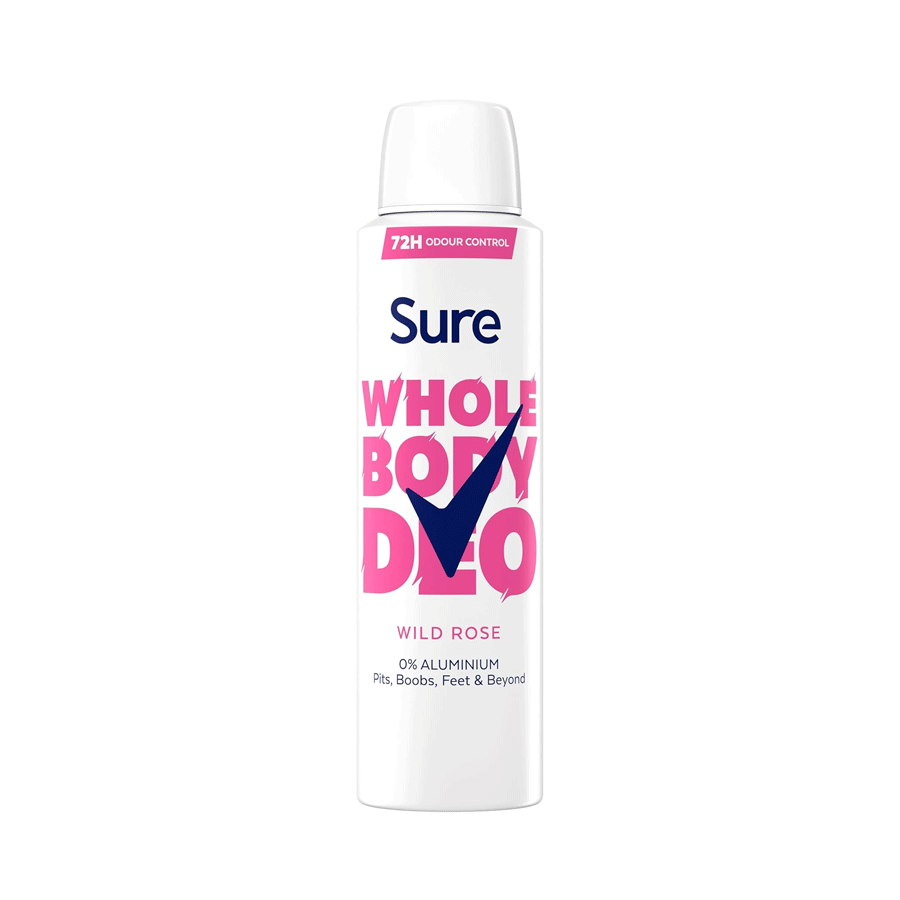 Sure Women's Whole Body Deodorant Spray Wild Rose 150ml