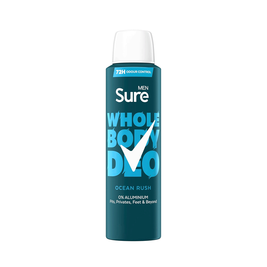 Sure
          
          
        
      
   
    
 Sure Men's Whole Body Deodorant Spray Ocean Rush 150ml - Price