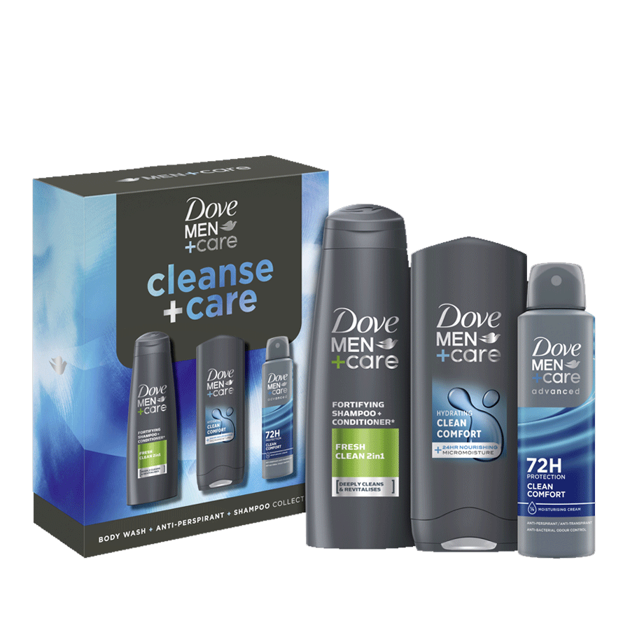 Dove
          
          
        
      
   
    
 Dove Men+Care Cleanse & Care Body Care Trio Gift Set - Price