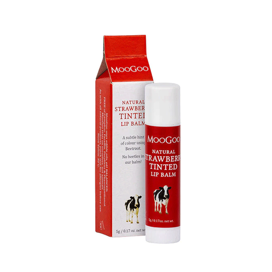 Moogoo
          
          
        
      
   
    
 MooGoo Natural Strawberry Tinted Lip Balm 5g - Price
