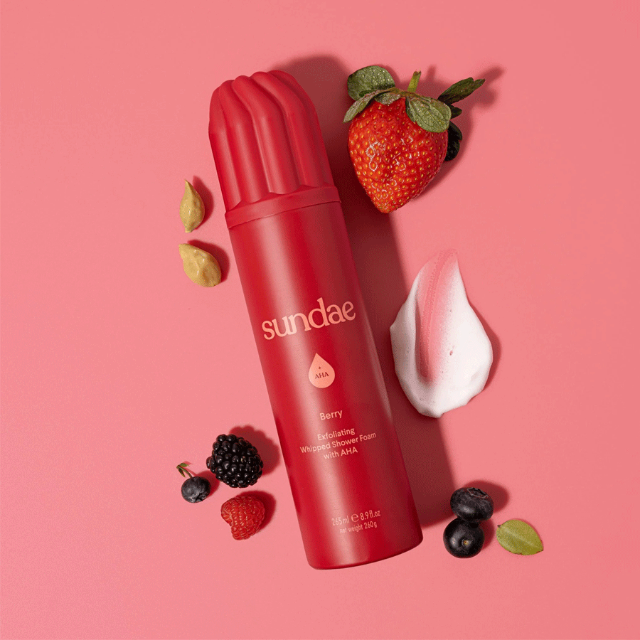 Sundae Foaming Body Wash Berry 265ml