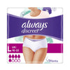 


      
      
        
        

        

          
          
          

          
            Health
          

          
        
      

   

    
 Always Discreet Incontinence Pants Large (7 Pack) - Price