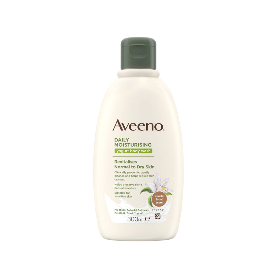 Aveeno
          
          
        
      
   
    
 Aveeno Daily Moisturising Yogurt Body Wash Vanilla & Oat 300ml - Price