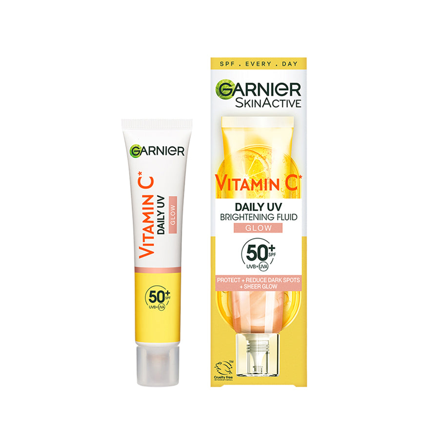 Garnier Vitamin C Daily UV Brightening Fluid Sheer Glow SPF50+ for All Skin Types 40ml - Price