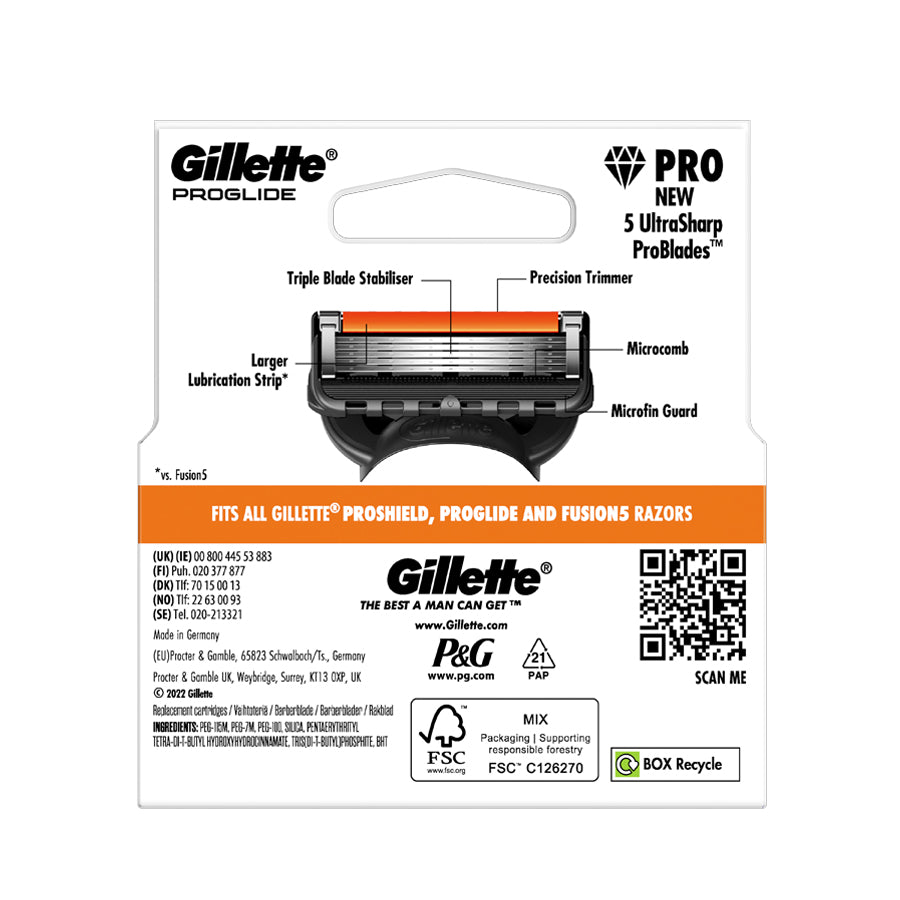 Gillette Fusion ProGlide Refills (4 Pack)
