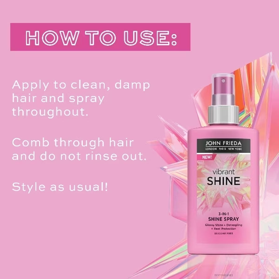 John Frieda 3 in 1 Shine Spray 250ml
