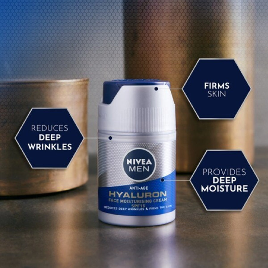 Nivea Men Anti-Age Hyaluronic Face Moisturising Cream 50ml
