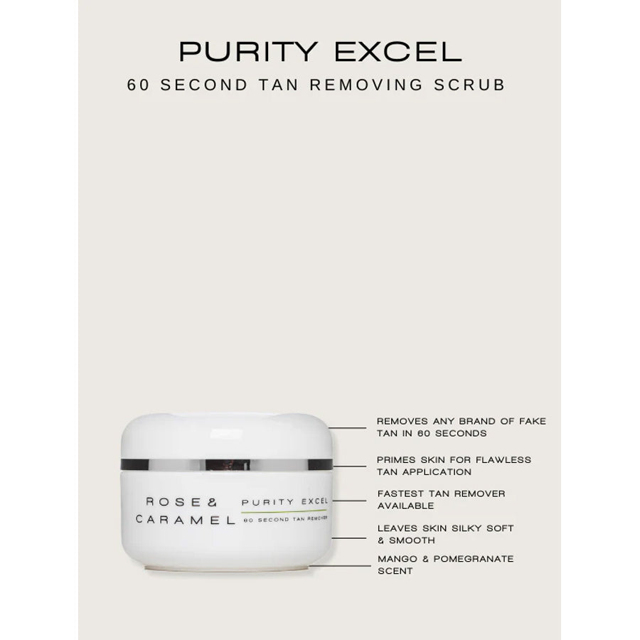 Rose & Caramel Purity Excel 60 Second Tan Remover 200ml