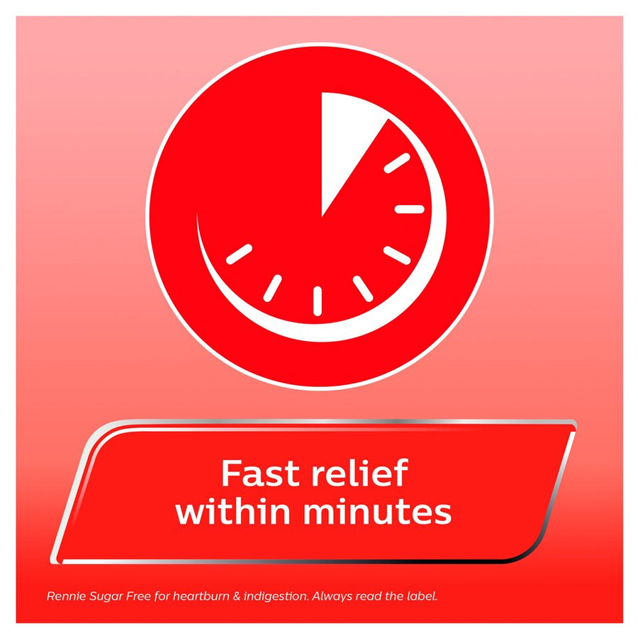 Rennie Sugar Free Heartburn & Indigestion Relief (24 Tablets)