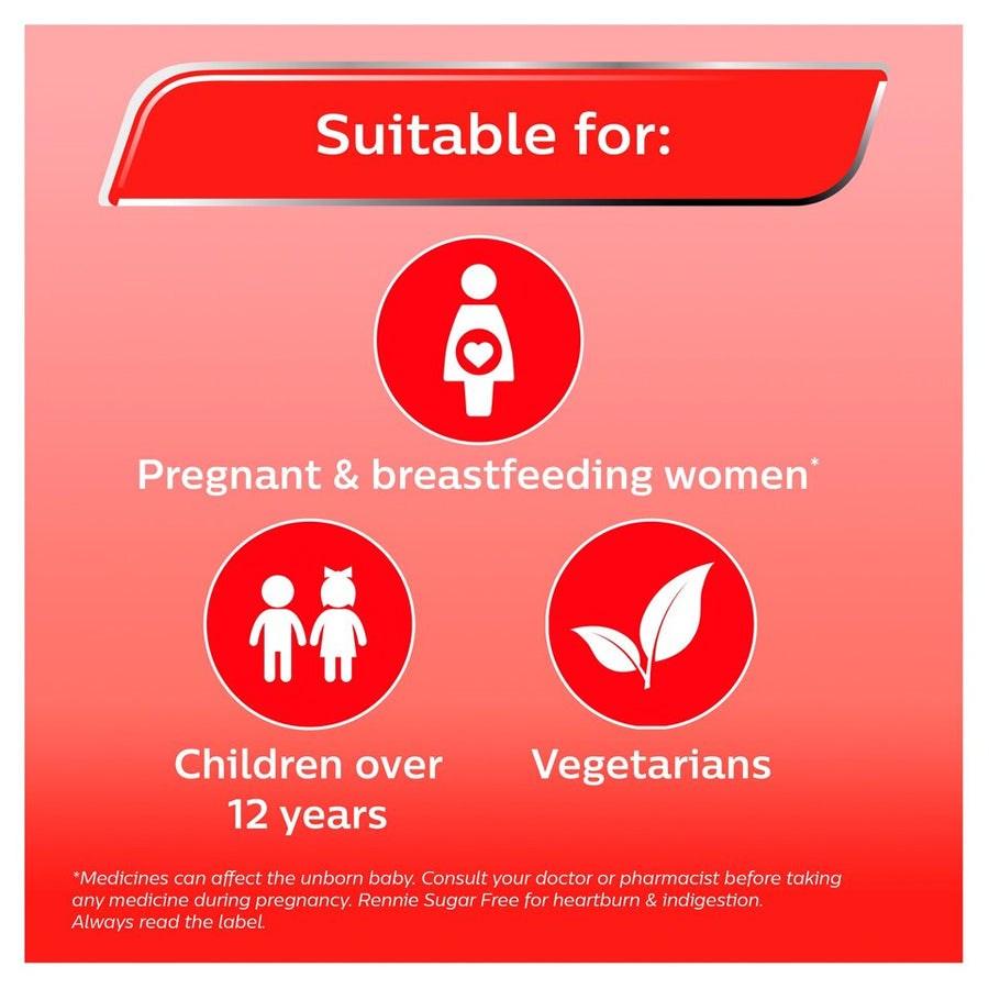 Rennie Sugar Free Heartburn & Indigestion Relief (24 Tablets)