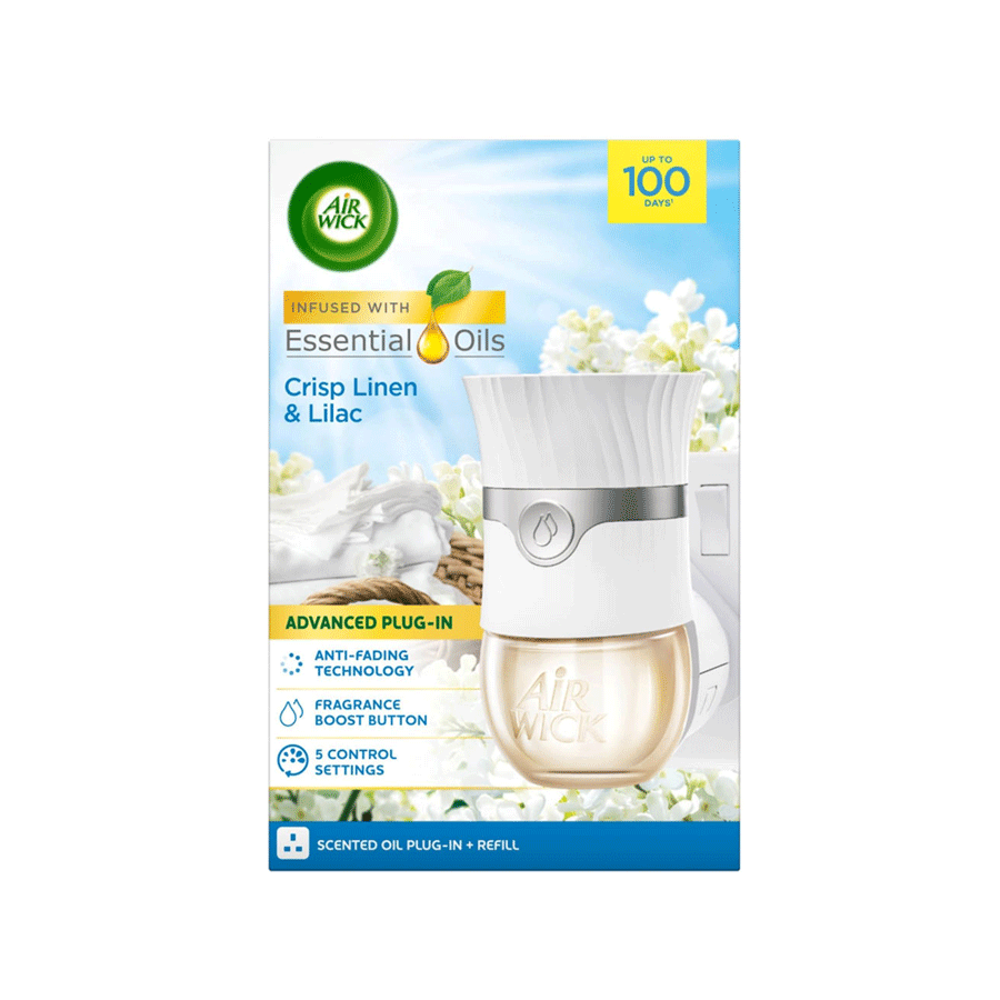 Air-wick
          
          
        
      
   
    
 Airwick Advanced Plug-In & Refill 19ml: Crisp Linen & Lilac - Price