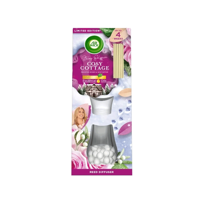 Air Wick x Stacey Solomon Essential Oils Reeds Diffuser: Cosy Cottage 25ml - Price