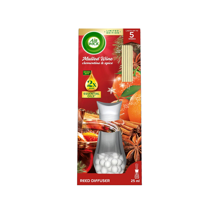 Air Wick Essential Oils Reeds Diffuser: Mulled Wine 25ml - Price