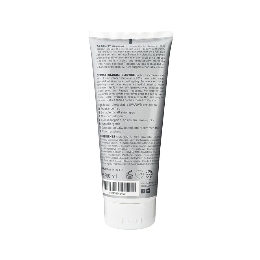 ALTRUIST Sunscreen SPF30 200ml