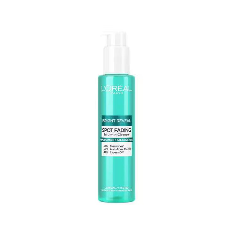 L'Oréal Paris Bright Reveal Spot Fading Serum-In-Cleanser Niacinamide and Salicylic Acid 150ml - Price