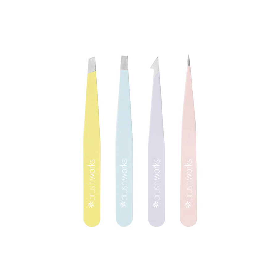 Brushworks
          
          
        
      
   
    
 Brushworks 4 Piece Combination Tweezer Set- Mixed - Price