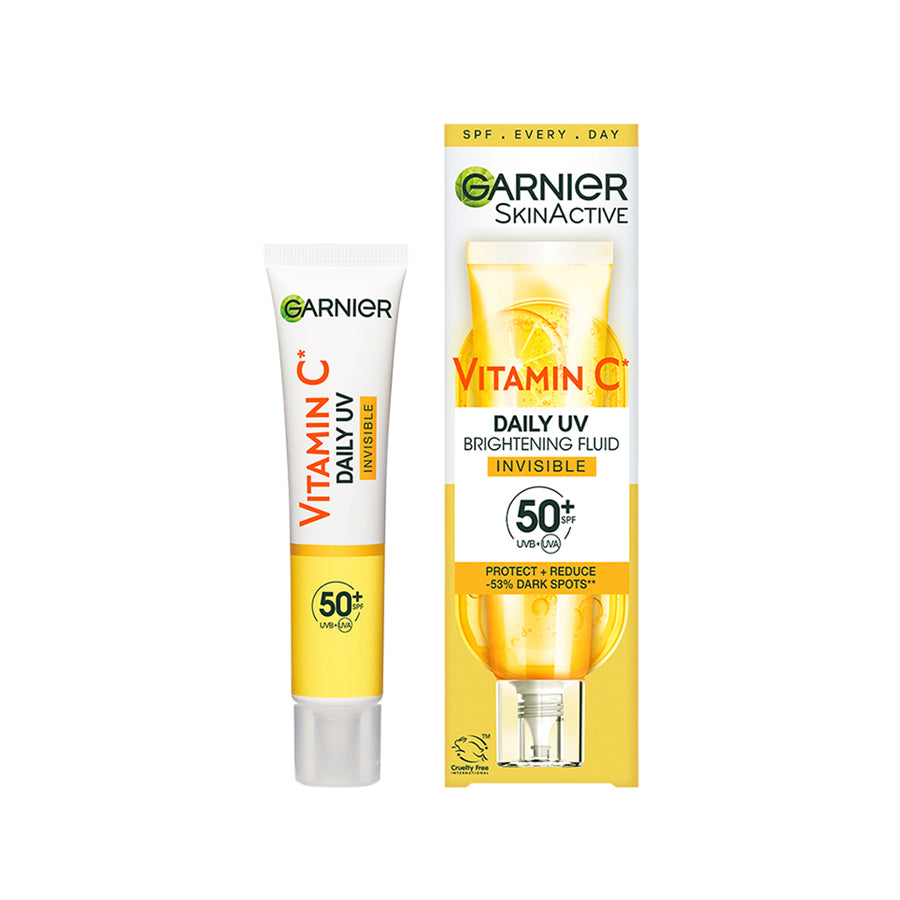 Garnier Vitamin C Daily UV Invisible Brightening Fluid SPF50 For All Skin Types 40ml - Price