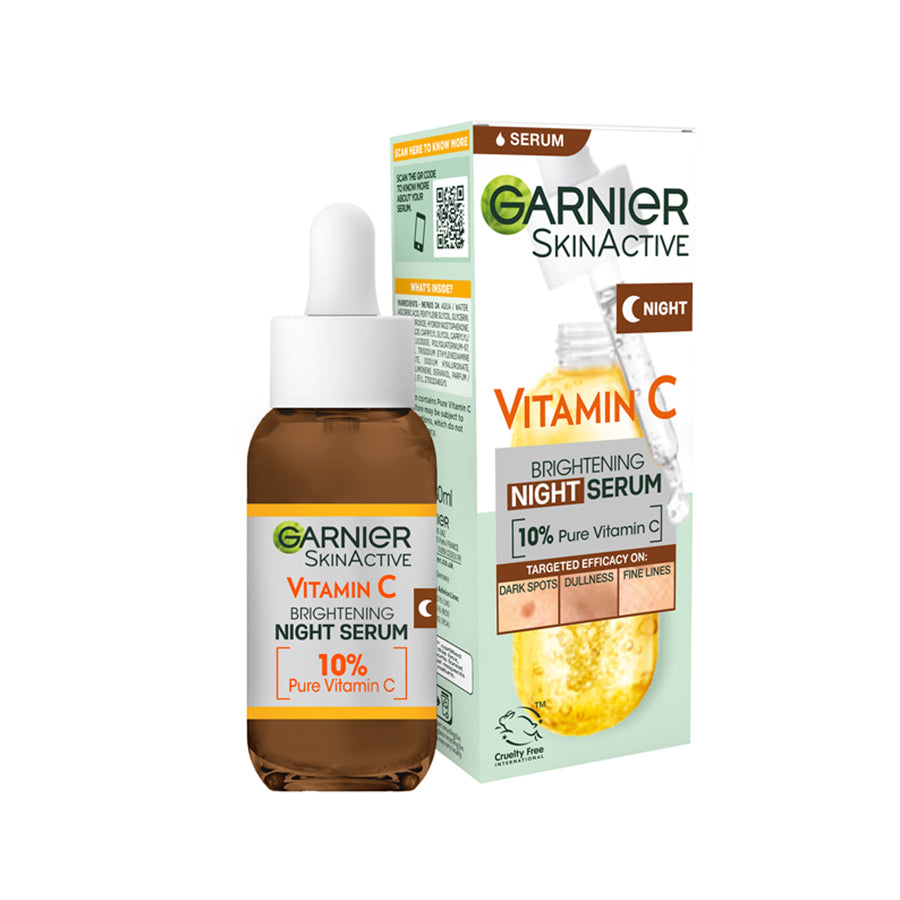 Garnier Anti Dark Spot Night Serum 10% Pure Vitamin C & Hyaluronic Acid 30ml - Price