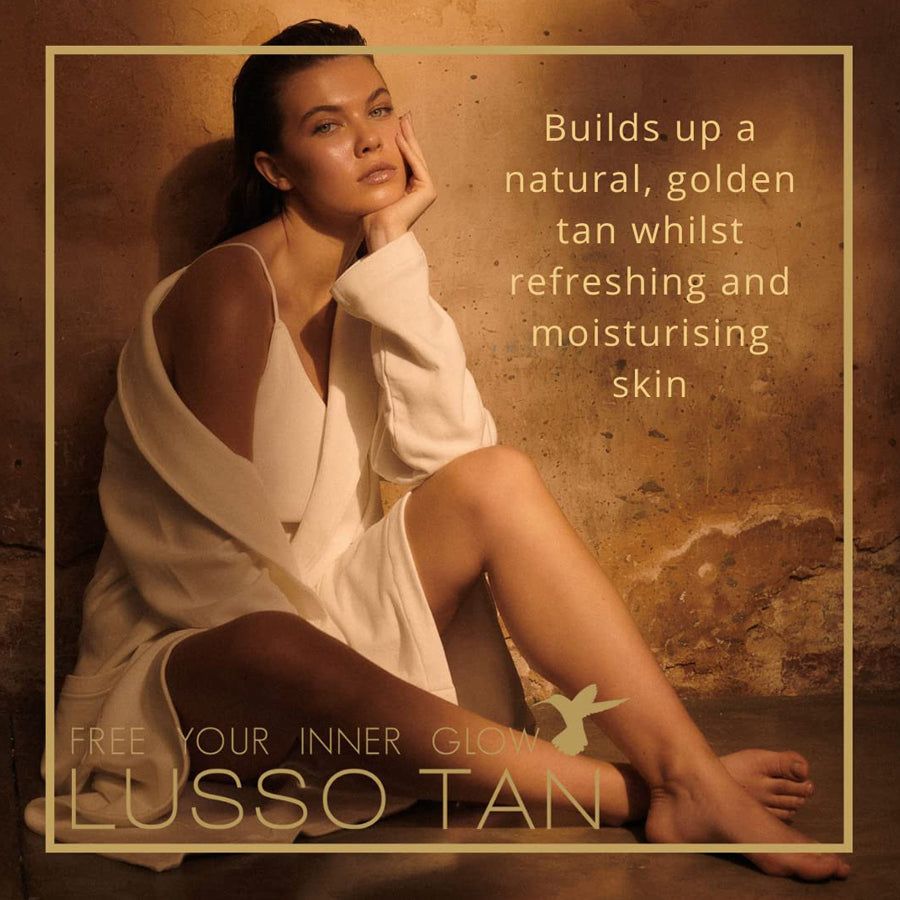 Lusso Tan Tinted Self Tanning Mousse Dark 200ml