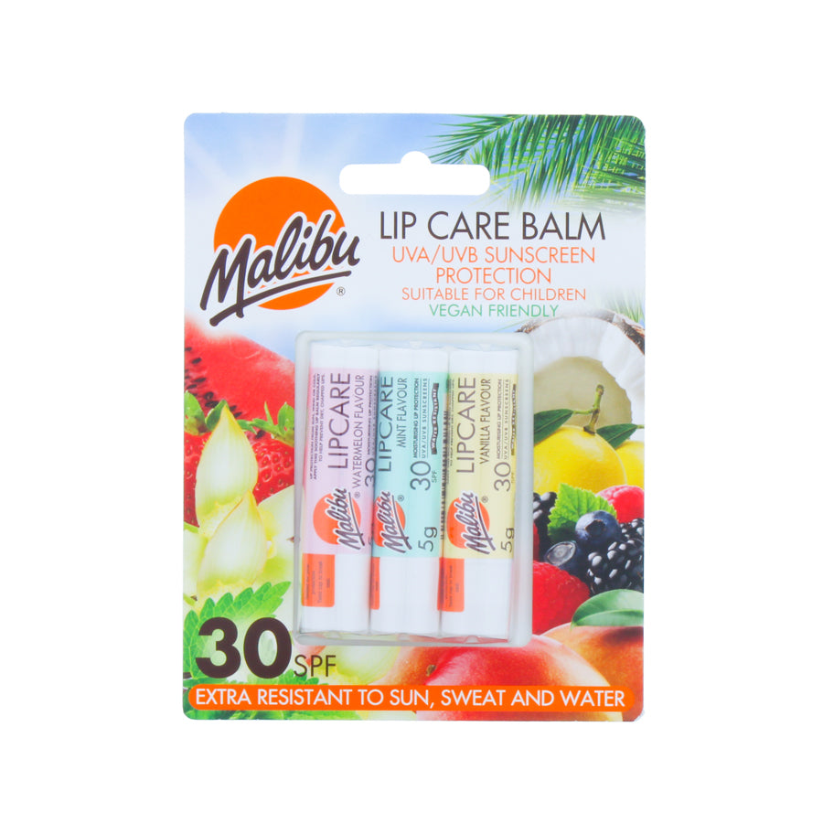 Malibu Lip Care Balm SPF 30 (3 Pack) - Price