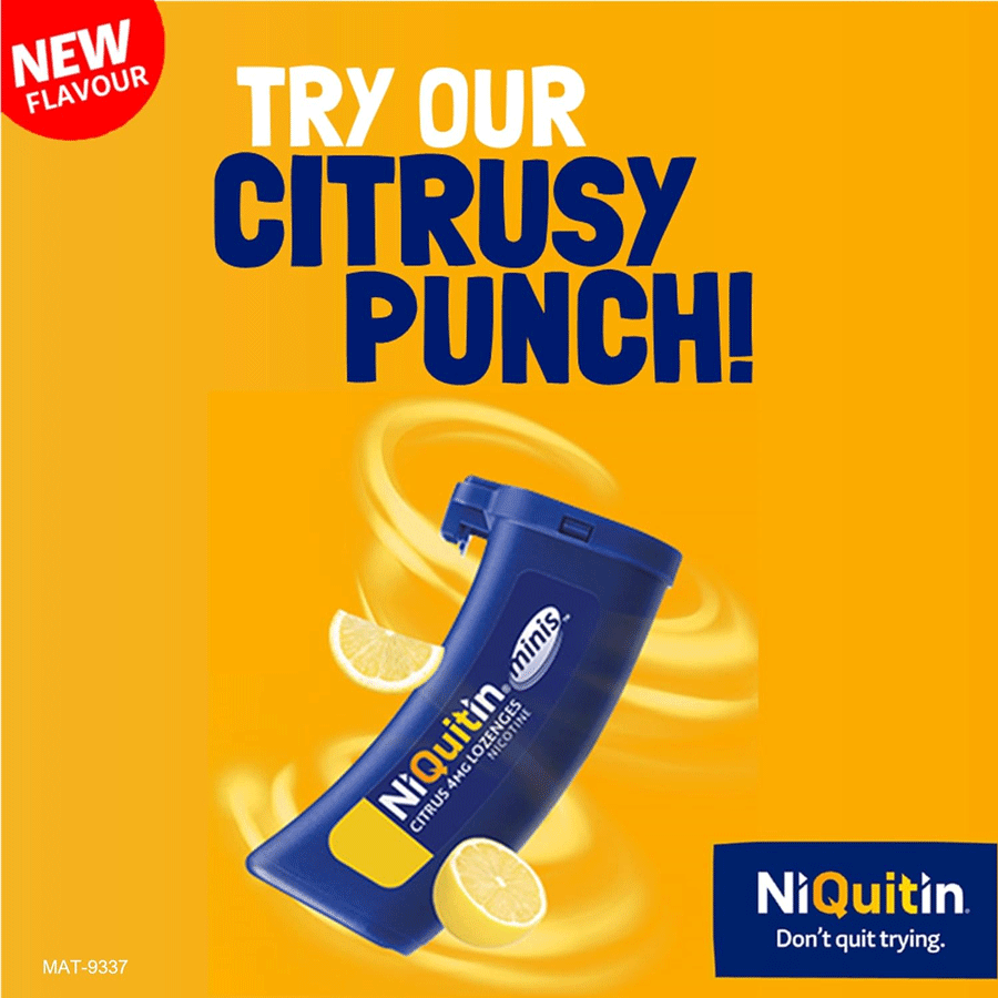 NiQuitin Mini Lozenges Citrus 2MG (60 Pack)