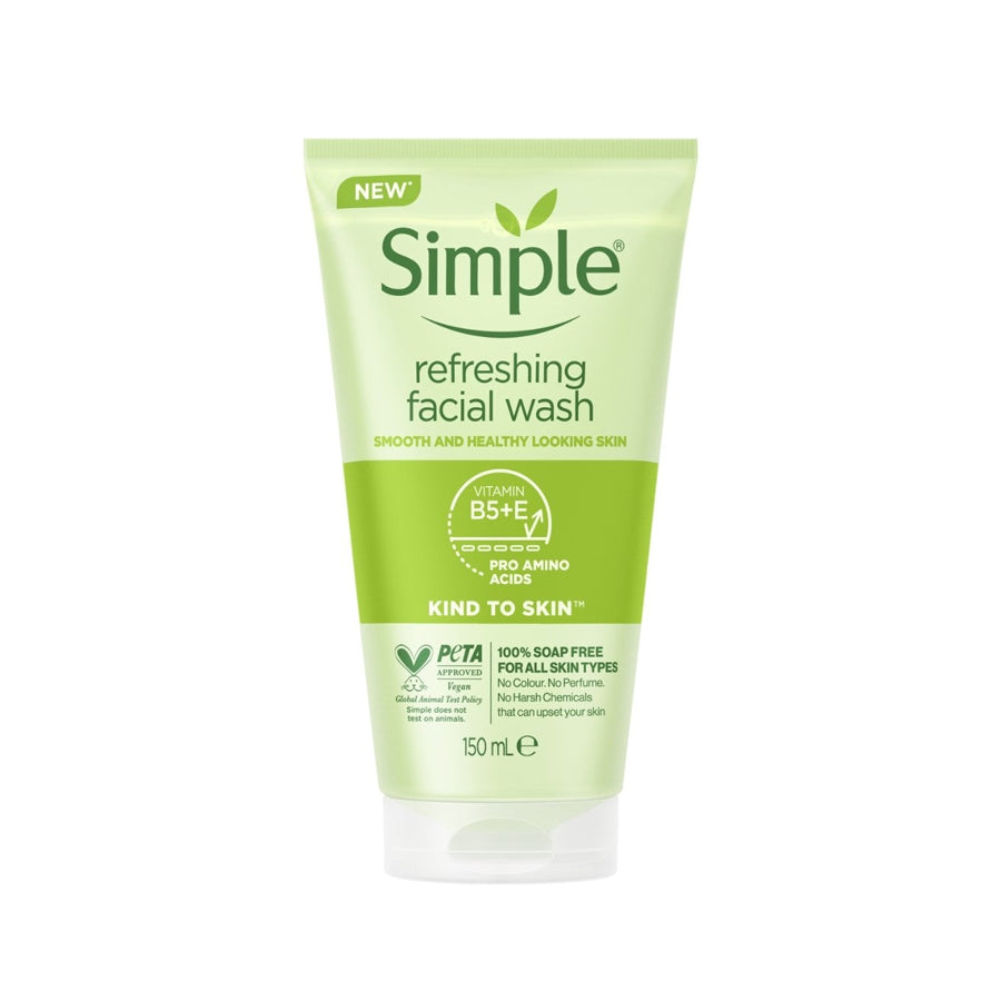 Simple Kind To Skin Refreshing Facial Wash Gel with Vitamin B5 & E 150ml - Price